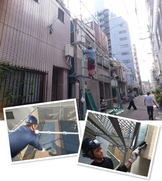 外壁塗装風景