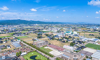上空からの街